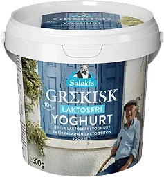 Yoghurt Grekisk Naturell Laktosfri 10% 500g Salakis