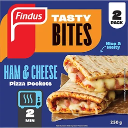 Pizza pockets Ham & cheese 250g Findus