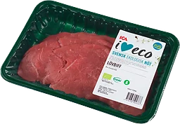 Lövbiff Färsk av innanlår ca 450g KRAV ICA I love eco