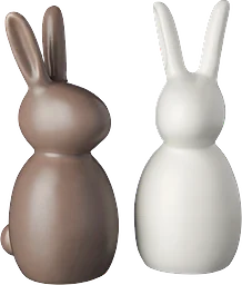 Kanin keramik 1 styck 17,5 cm brun eller vit Nordic Season