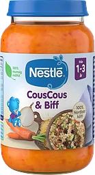 Barnmat CousCous & Biff 1år 220g Nestle
