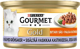 Kattmat Kalv & Grönsaker i sås 85g Gourmet