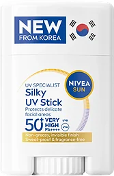 Solskydd UV Face Specialist Silky UV Stick SPF50+ 15g Nivea Sun