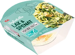 Tagliatelle lax & spenat 370g ICA