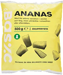 Ananas Fryst 500g ICA Basic