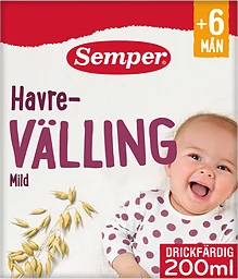 Havrevälling mild drickfärdig Från 6m