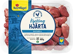 Kycklinghjärta 450g Kronfågel
