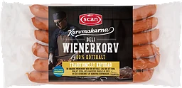 Wienerkorv 80% Kötthalt 300g Korvmakarna Scan