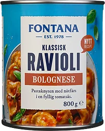 Ravioli i Bolognaisesås 800g Fontana