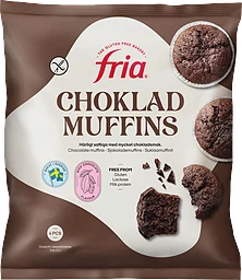 Chokladmuffins Glutenfria Frysta/4-pack