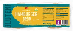 Hamburgerbröd Glutenfritt 2-p 70g ICA
