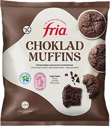 Chokladmuffins Glutenfri Laktosfri Fryst 240g Fria