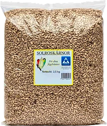 Foderråvara Vildfågel Solroskärnor 2,5kg Nordstar