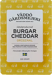 Burgarcheddar Original 100g Väddö Gårdsmejeri