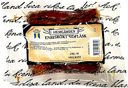 Sidfläsk Enrisrökt Bit ca 400g Hemgården