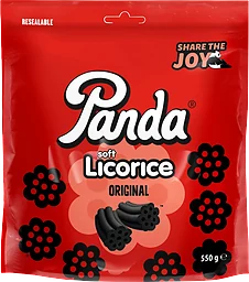 Godis Soft and Fresh Licorice 550g Panda