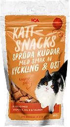 Kattsnacks Kyckling & Ost 60g ICA