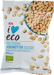 Jordnötter saltade Ekologisk 200g ICA I love eco