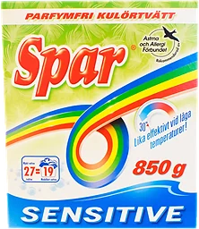 Tvättmedel Sensitiv Color 31 Tvätt 850g SPAR