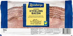 Kycklingbacon Skivad 94% Kötthalt 100g Lönneberga