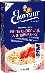 Havregrynsgröt vit choklad & jordgubb 210g Elovena