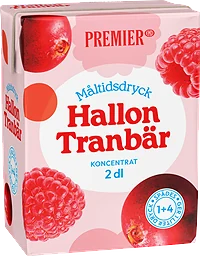 Hallon Tranbär Måltidsdryck