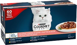 Kattmat Minifiléer i sås 60-pack