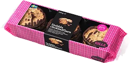 Dubbla chokladflarn