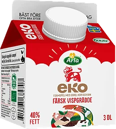 Vispgrädde Färsk Ekologisk 40% 3dl Arla Ko®