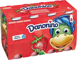 Drickyoghurt Dino Jordgubb 1,6% 8-pack