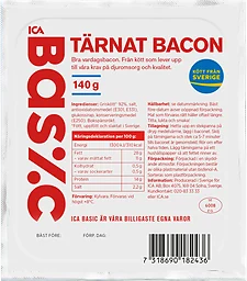 Bacon Tärnad 140g ICA Basic