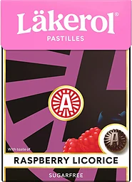 Halstabletter Raspberry Licorice Sockerfri 75g Läkerol