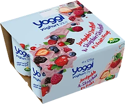 Fruktyoghurt Jordgubb & skogsbär 2% 125g 4-p Yoggi