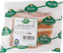 Sidfläsk Varmrökt skivad ca 500g Holms Kött & Chark