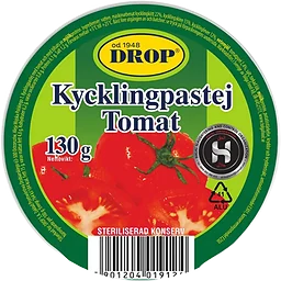 Kycklingpastej tomat 130g Drop
