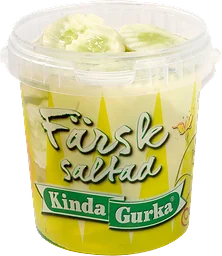 Gurka Vit Färsksaltad Skivad 400g Kinda Gurka