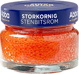 Caviar röd storkorning stenbitsrom 80g Abba