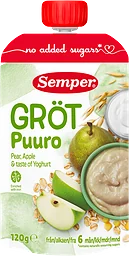 Gröt Päron Äpple Från 6 Månader