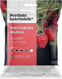 Lakrits Salt Hallon 120g Nordiskt Lakritskök