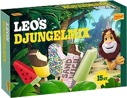 Glass Leos djungelmix 15-p