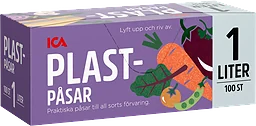 Plastpåsar 1l 100-p ICA