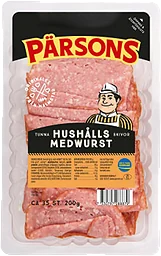 Hushållsmedwurst Rökt Tunna Skivor 200g Pärsons