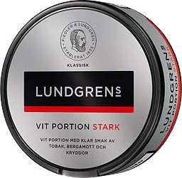 Lundgrens Vit Portion Stark Portionssnus