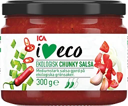 Chunky salsa Ekologisk 300g ICA I love eco