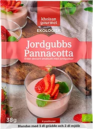 Jordgubbspannacotta Pulvermix 38g Khoisan Gourmet