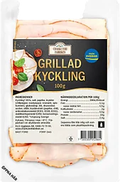 Kyckling Grillad Tunna skivor 100g Charkuterifabriken