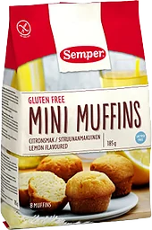 Minimuffins Citronsmak Glutenfri 185g Semper