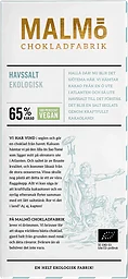 Chokladkaka Mörk Choklad Havssalt 65% 80g Malmö Chokladfabrik