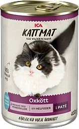 Kattmat Oxkött i paté 400g ICA