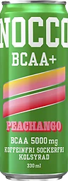 Kolsyrad dryck Nocco Peachango BCAA+
